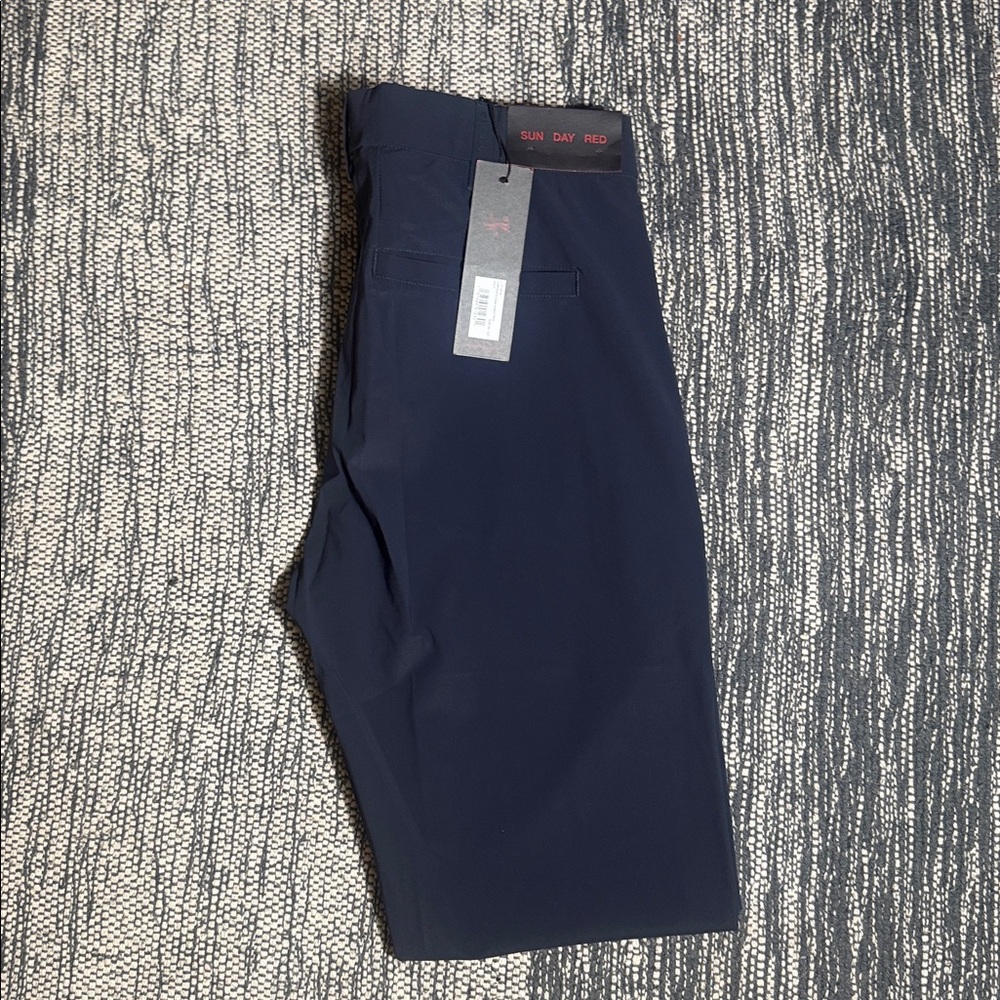 Sun Day Red Endless Stretch Pants Golf 30" x 32" Navy Tailored Fit